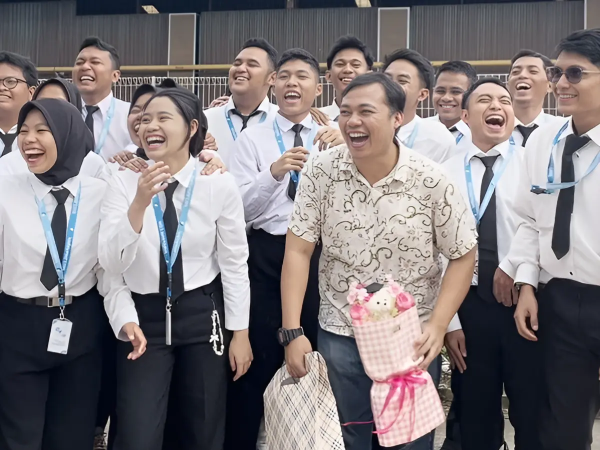 JobJepang の日本語教育とインドネシア人材支援を表すビジュアル